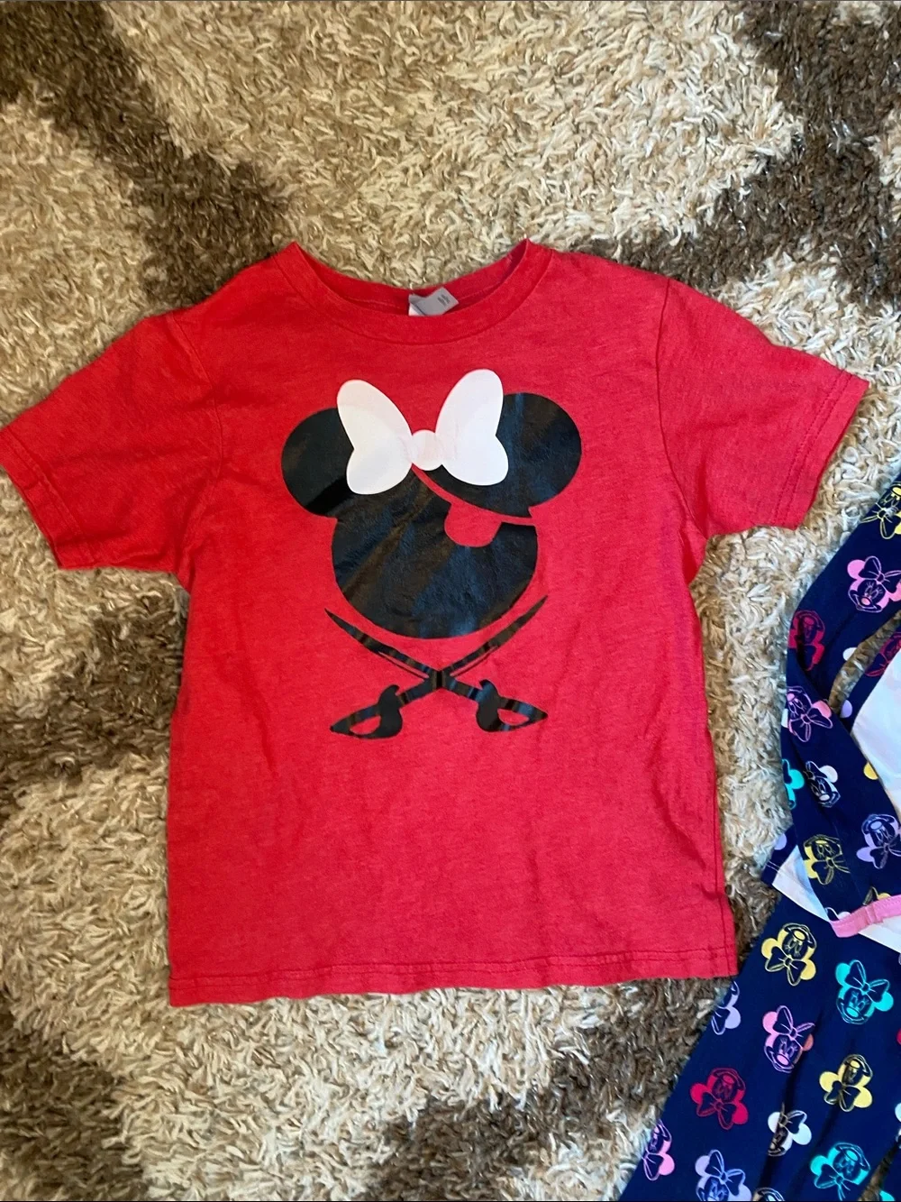 Minnie Tee and pajamas